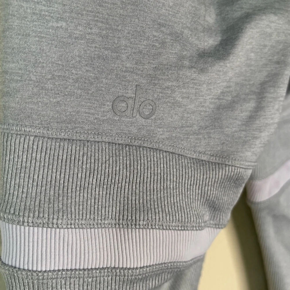 ALO Yoga | Women's Gray White Legit Legging Size XS Pilates Barre Yoga Workout